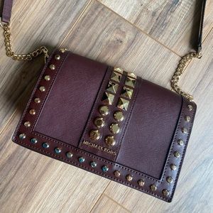 Michael Kors Crossbody Bag. Burgundy color